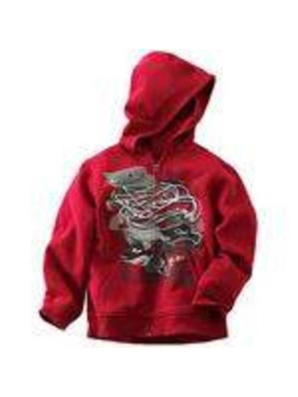 Tony Hawk Hoodie Jacket Boys 4 Red Logo Long Sleeve Zip Up 2 Pocket Hooded